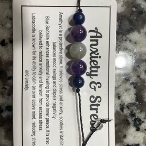 Amethyst and Sodalite Stress Relief Bracelet